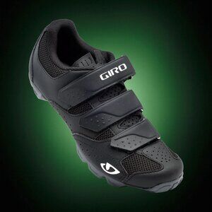 Giro Ladies "RIELA R" Black Cycling Shoes with Velcro Strap Closure